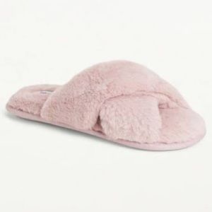 Splendid Cross Slide Pink Slippers